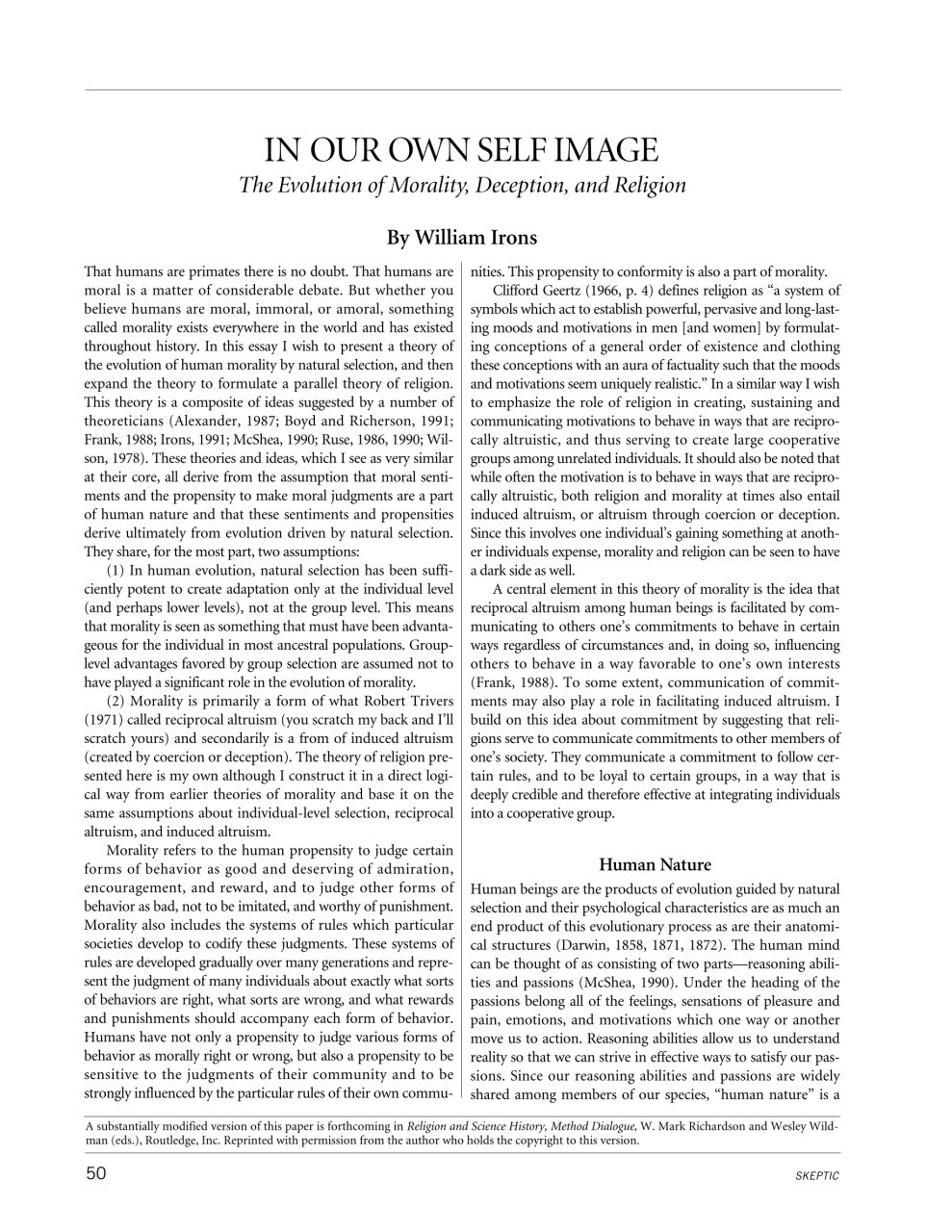 Skeptic Preview Pages