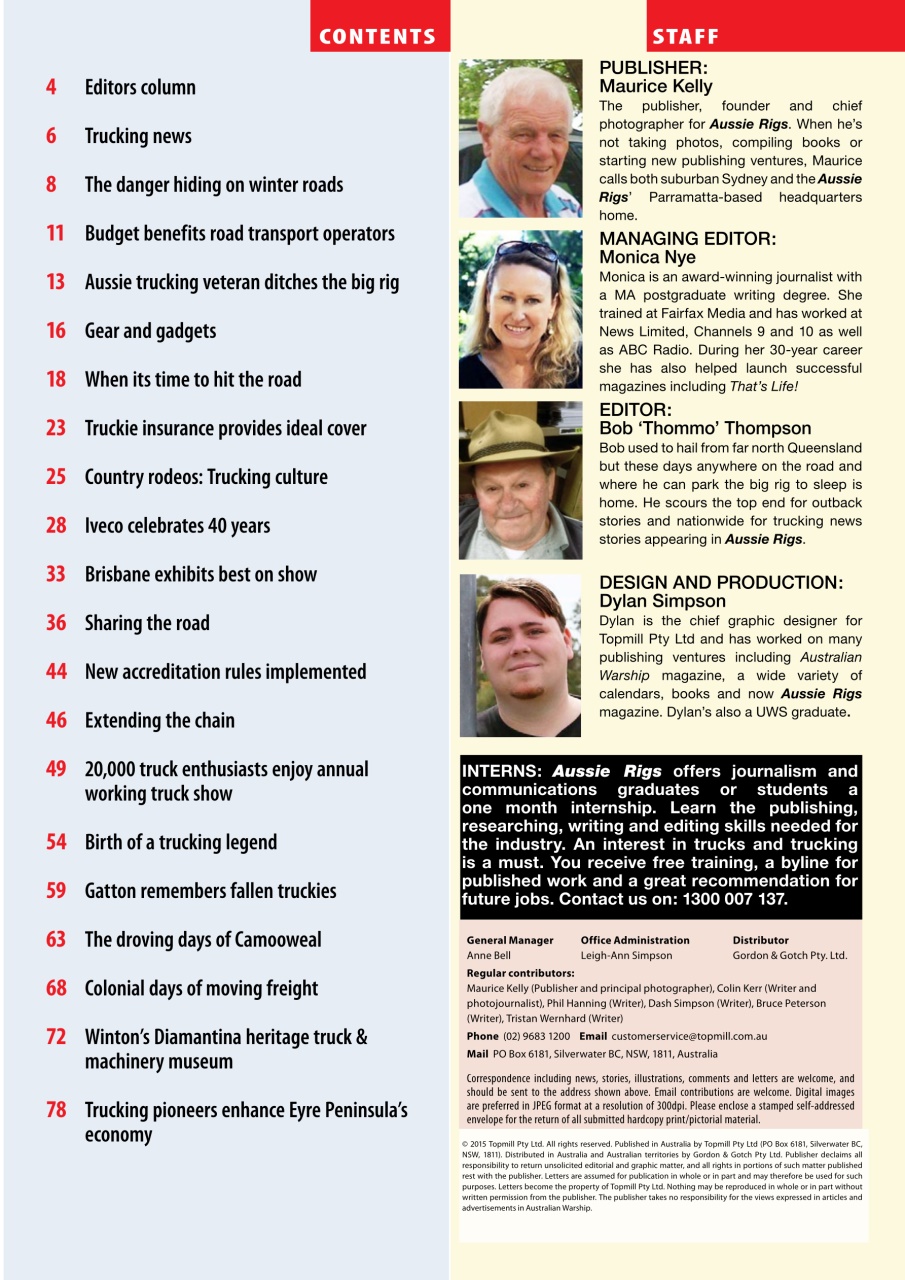 Aussie Rigs and Haulage Driver Preview Pages