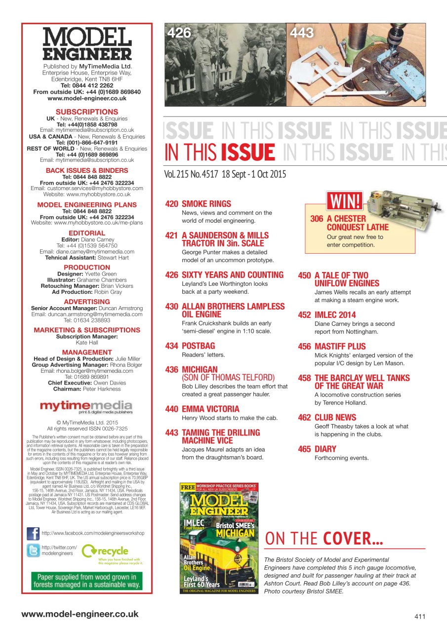 Model Engineer Preview Pages