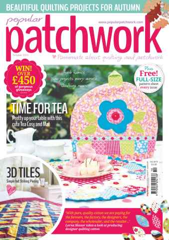 Popular Patchwork Magazine issue October 2015