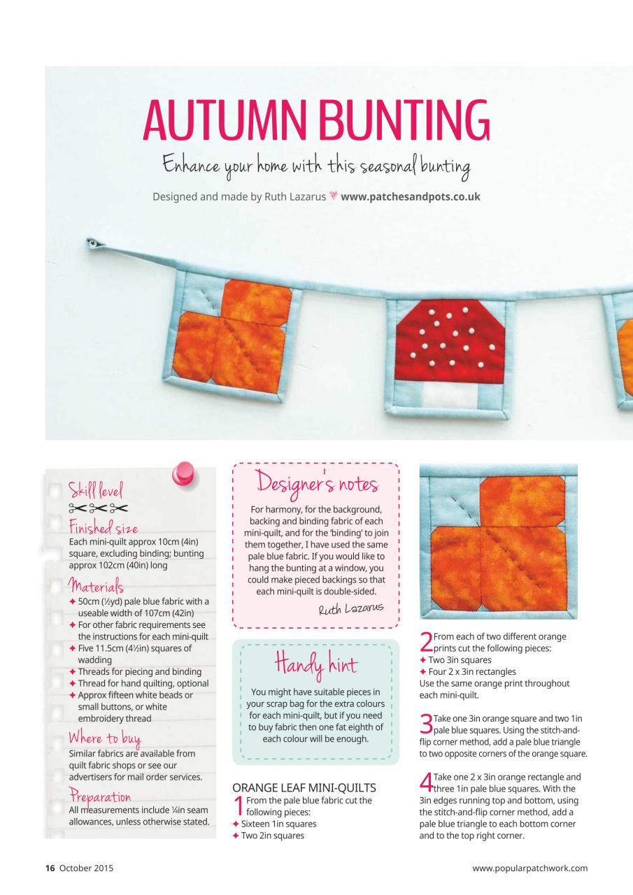 Popular Patchwork Magazine Preview Pages