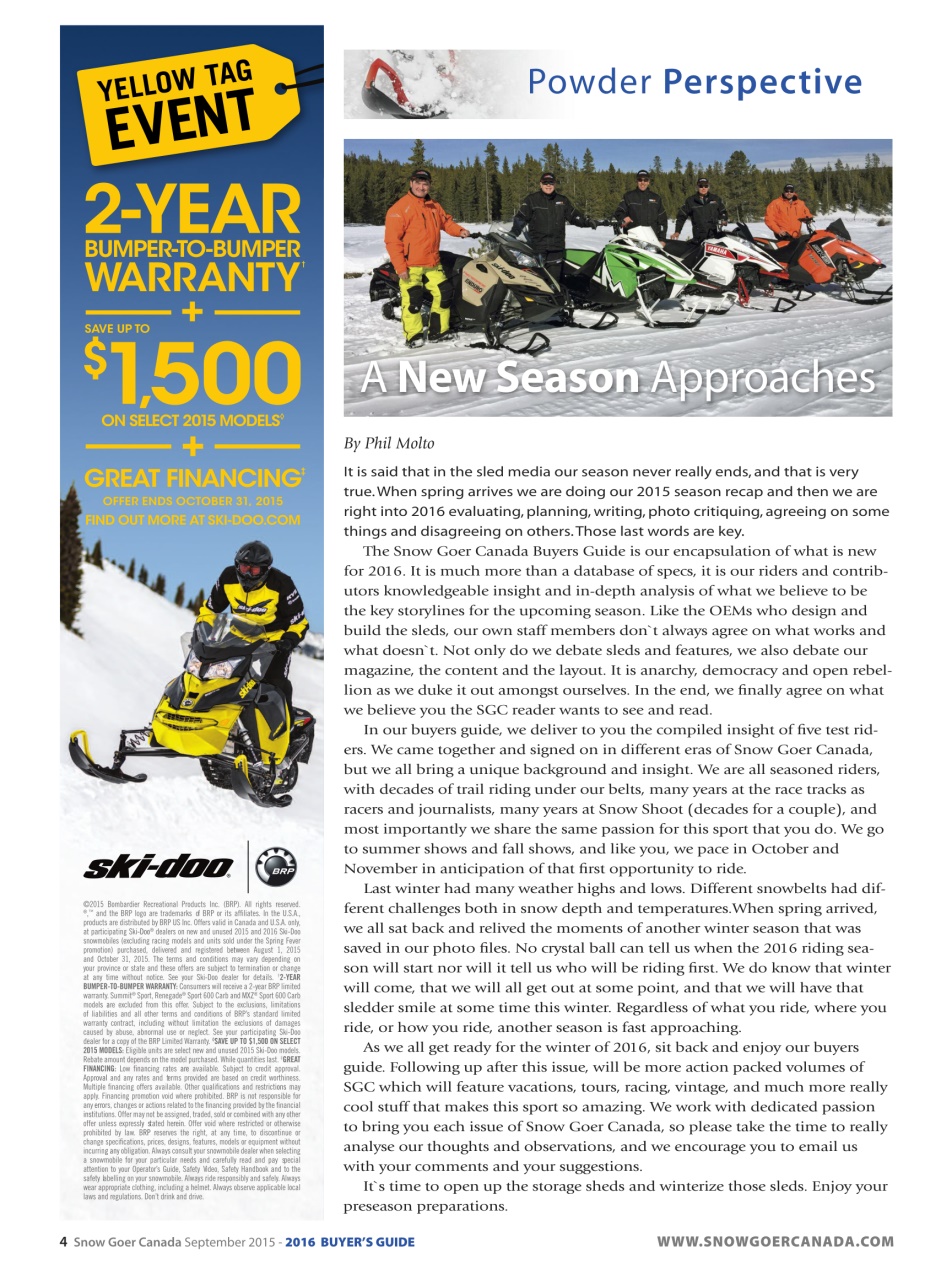 Snow Goer Canada Preview Pages