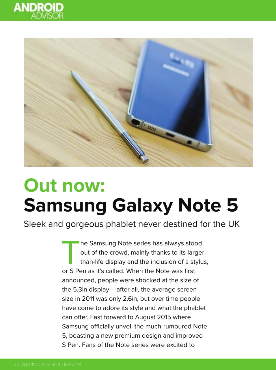 Android Advisor Preview Pages