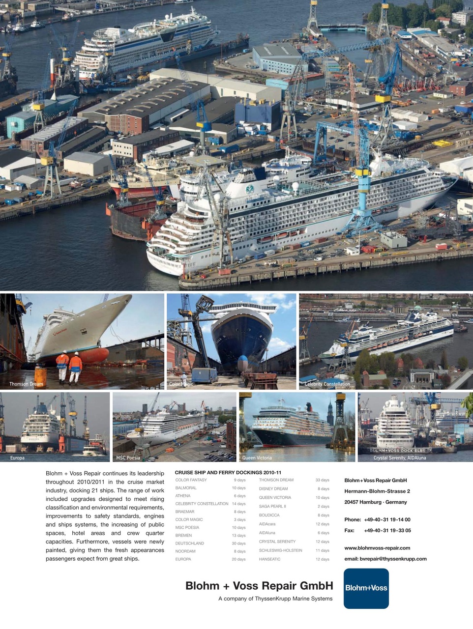 Cruise & Ferry Preview Pages