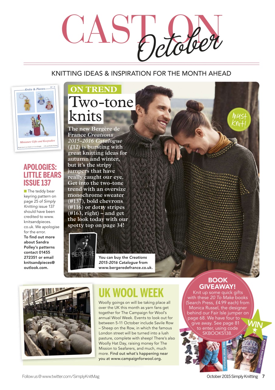 Simply Knitting Preview Pages