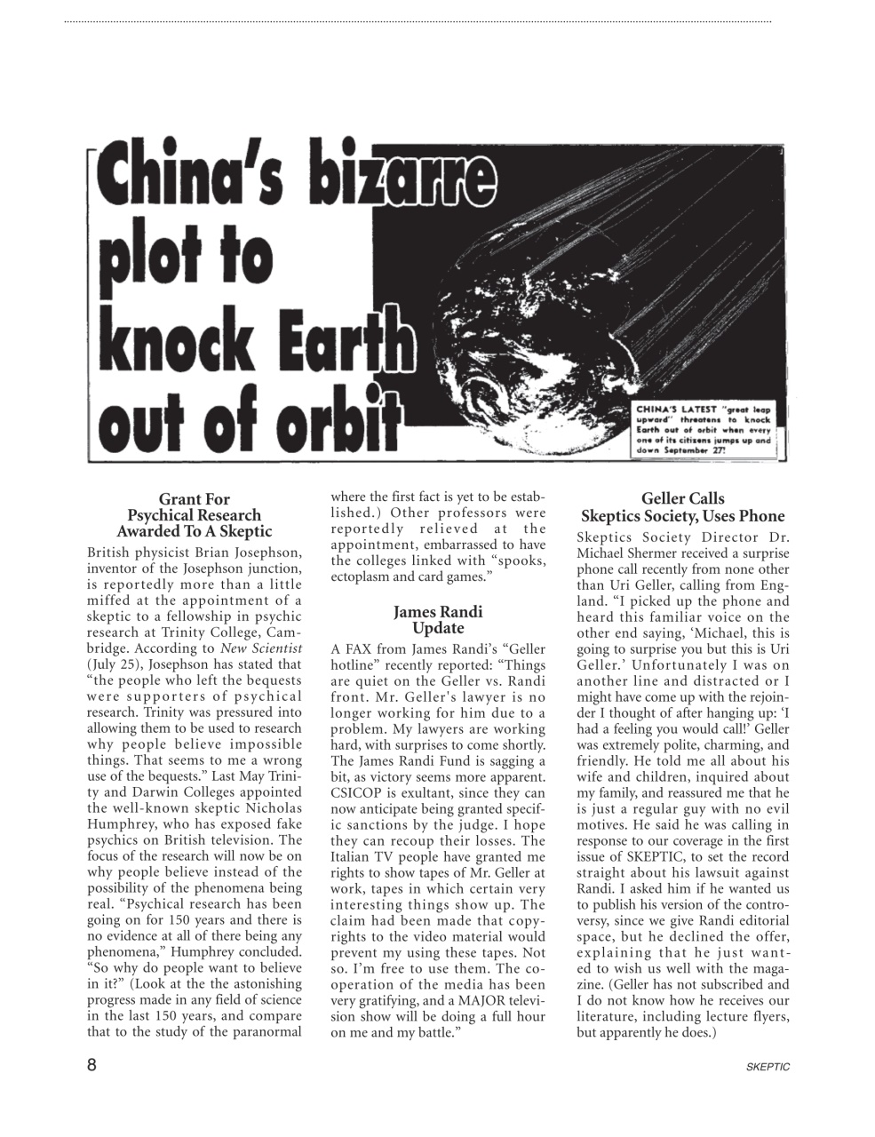 Skeptic Preview Pages