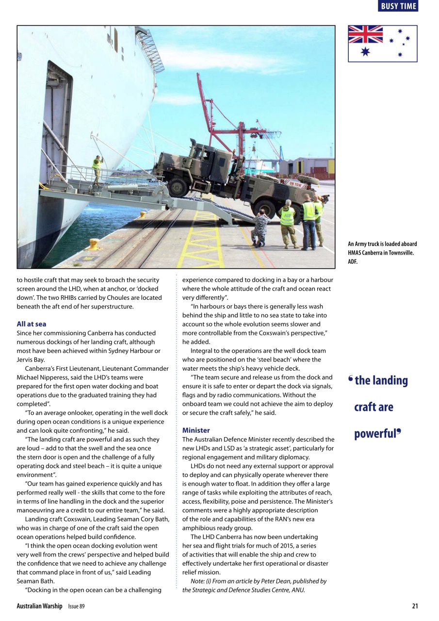 Australian Warship Preview Pages