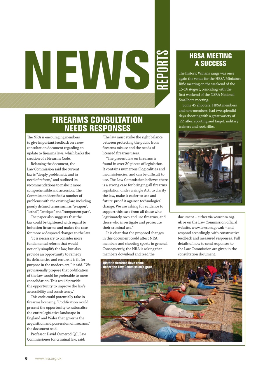 National Rifle Association Journal Preview Pages