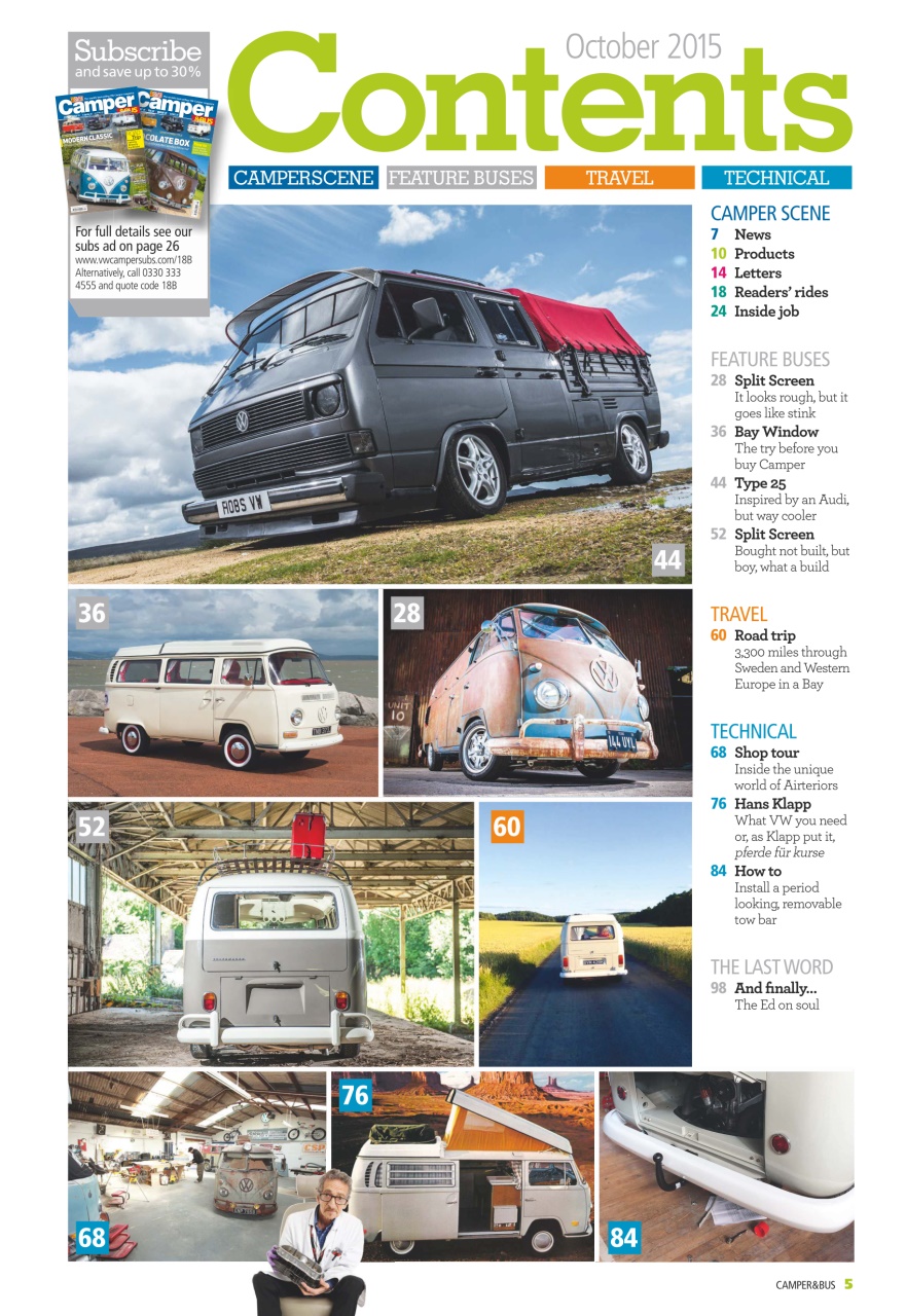 VW Camper Preview Pages