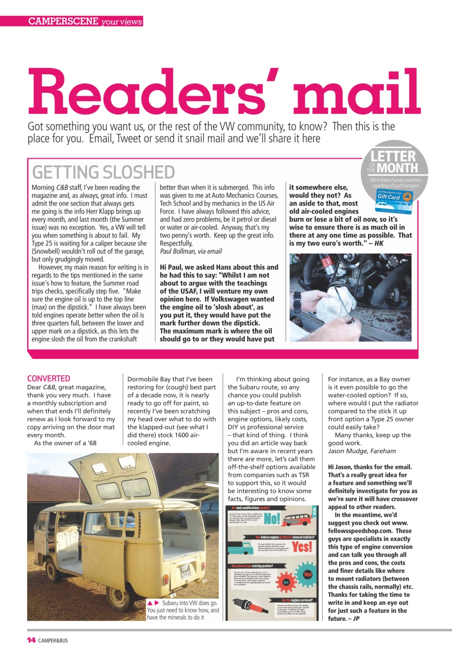 VW Camper Preview Pages