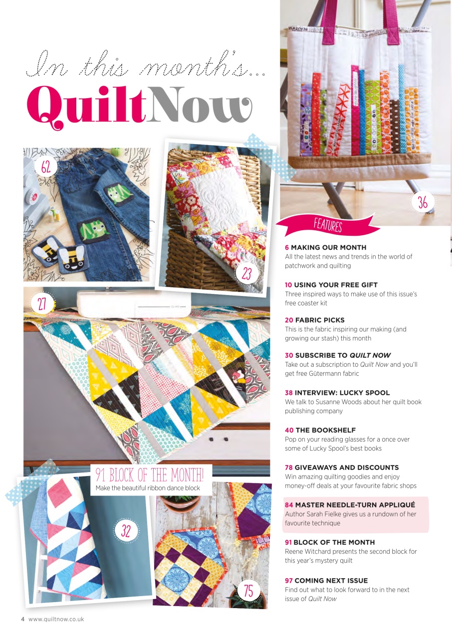 Quilt Now Preview Pages