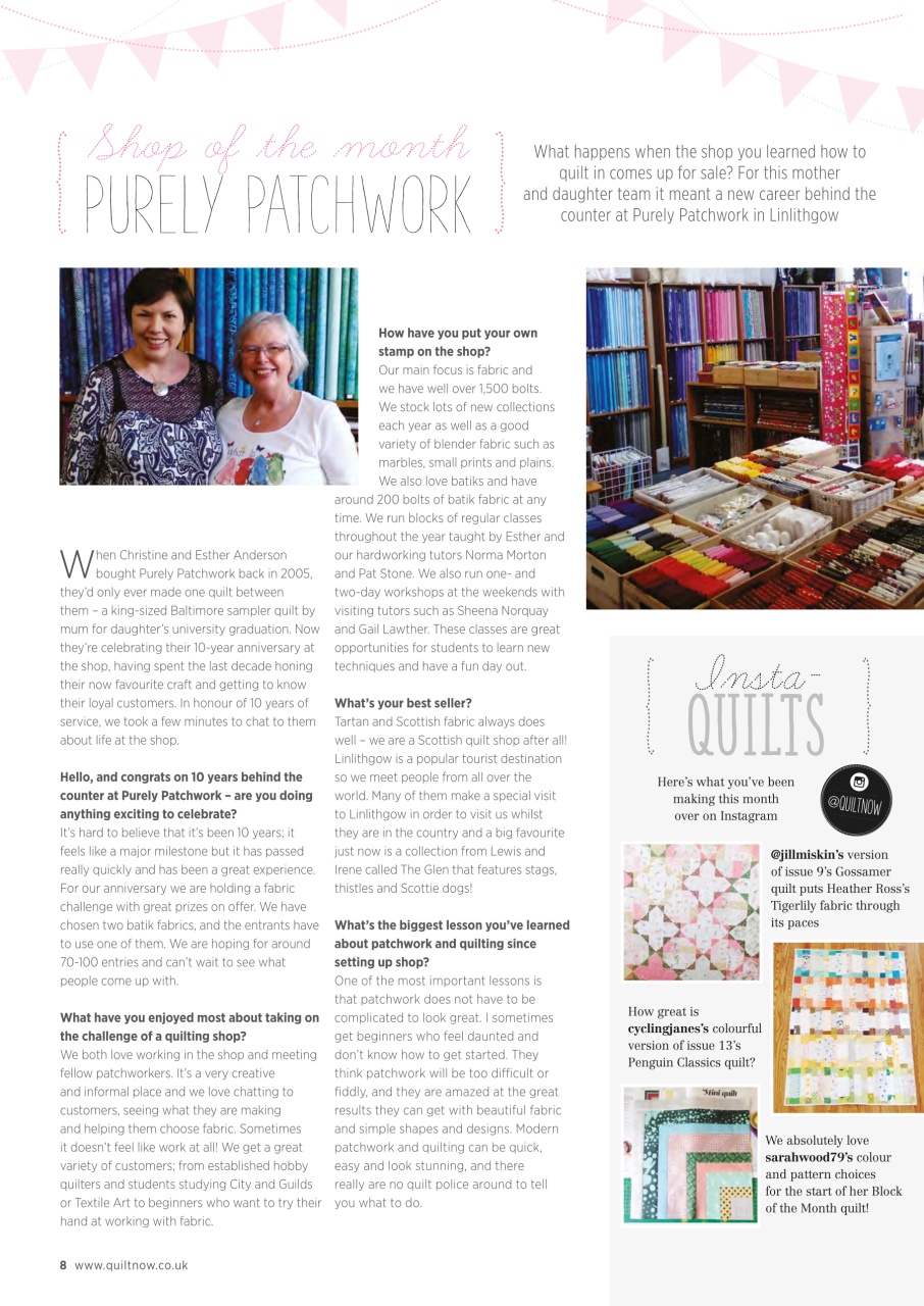 Quilt Now Preview Pages