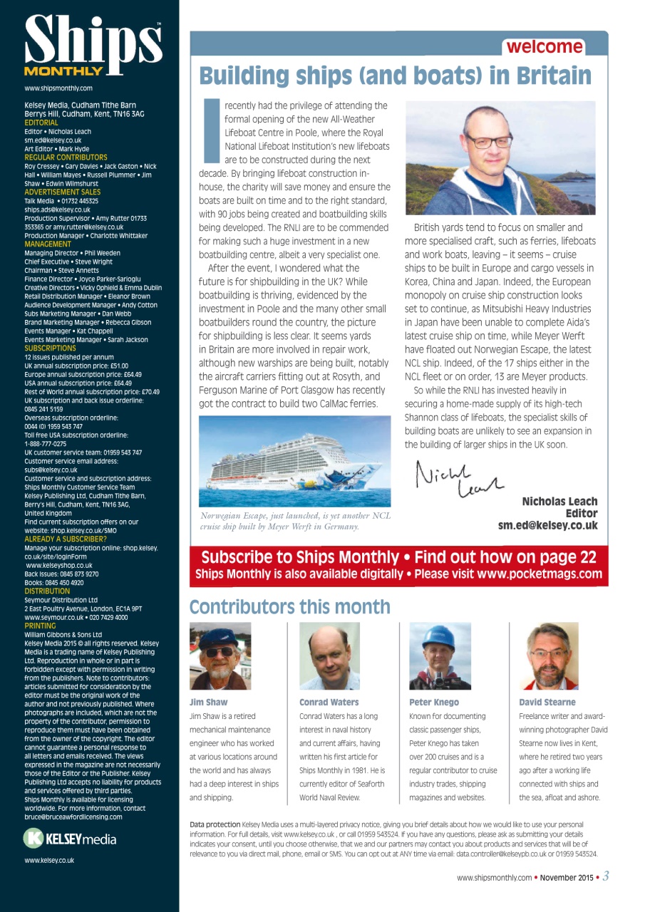 Ships Monthly Preview Pages