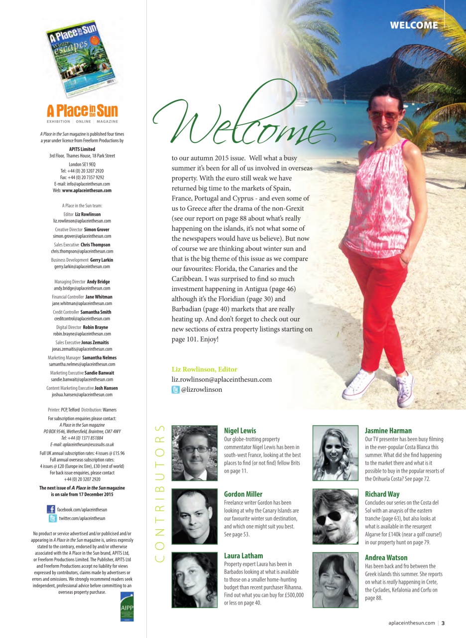 A Place in the Sun Magazine Preview Pages