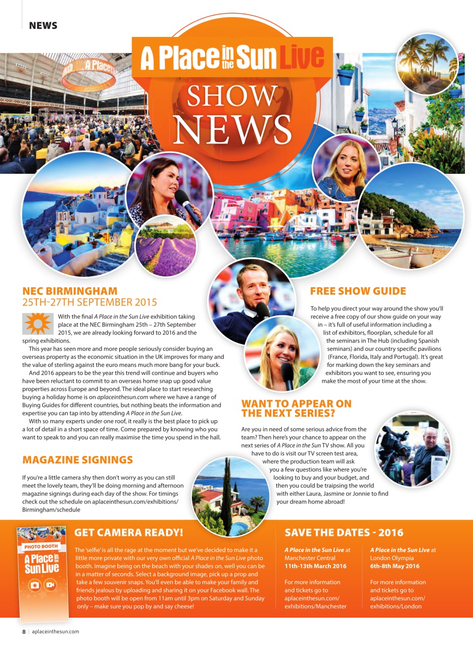 A Place in the Sun Magazine Preview Pages