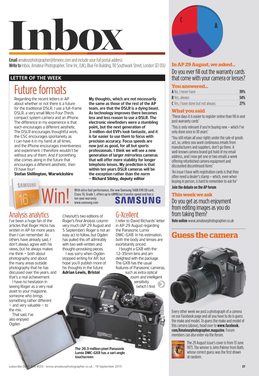 Amateur Photographer Preview Pages