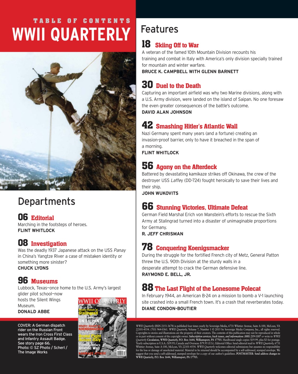 WWII Quarterly Preview Pages