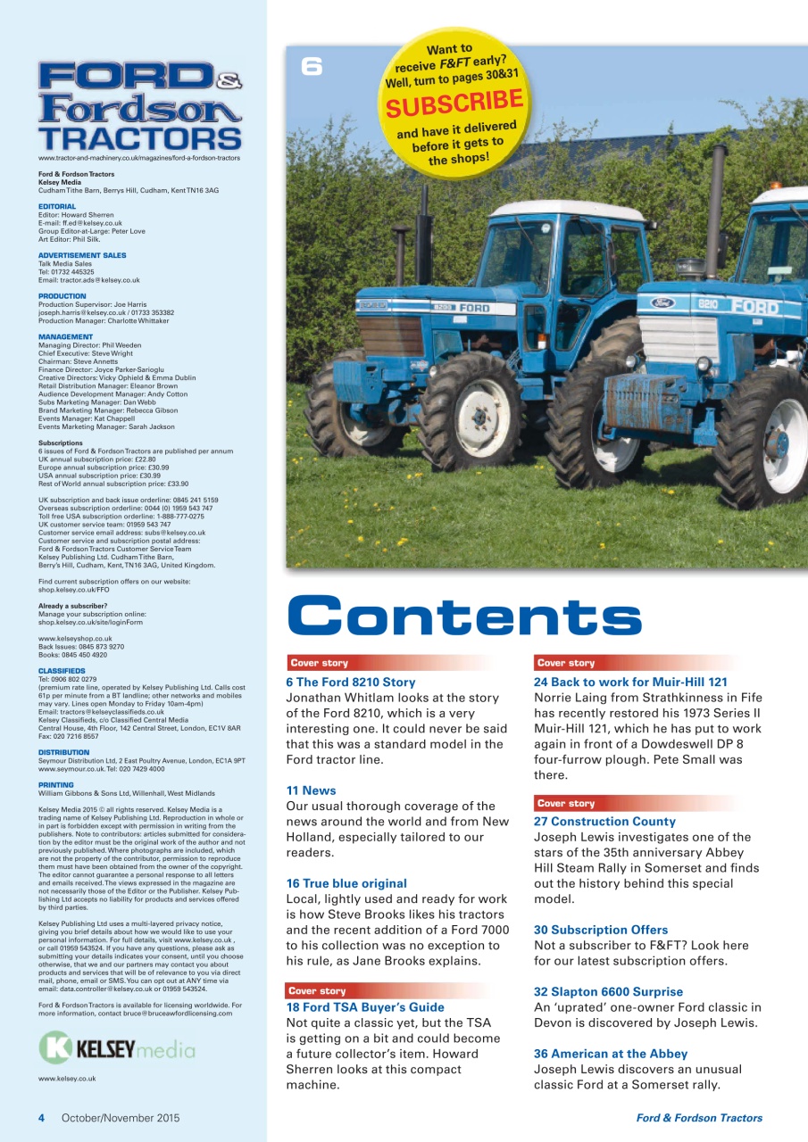 Ford & Fordson Preview Pages