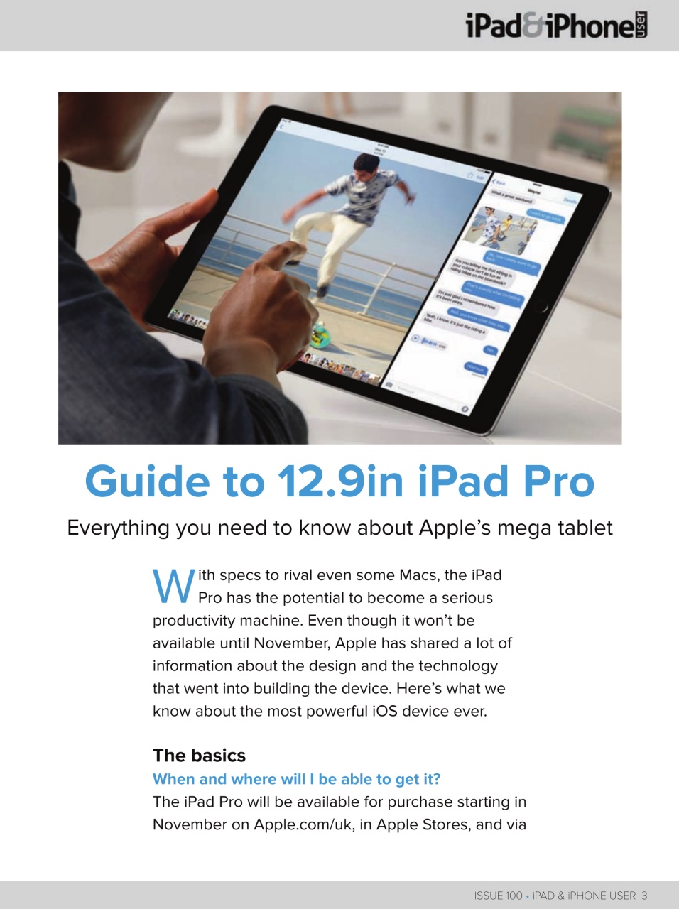 iPad and iPhone User Preview Pages