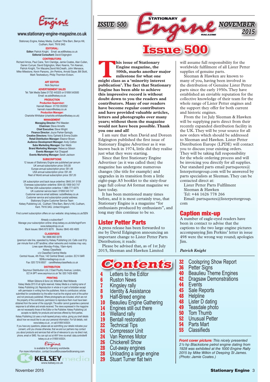 Stationary Engine Preview Pages