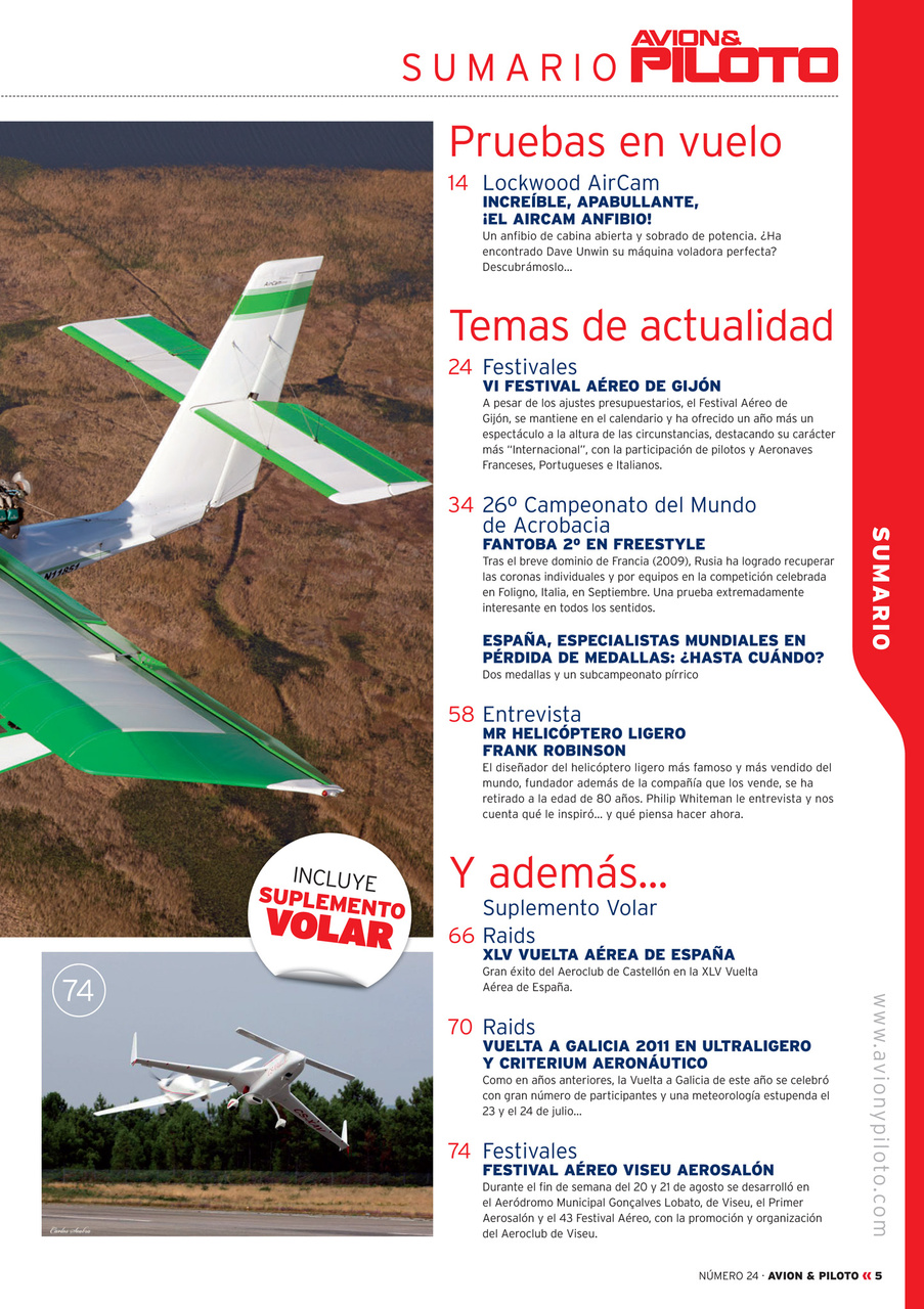 Revista Avion & Piloto Preview Pages