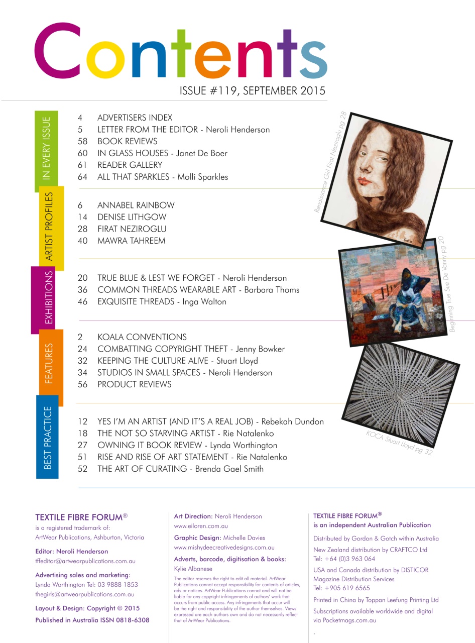 Textile Fibre Forum Preview Pages