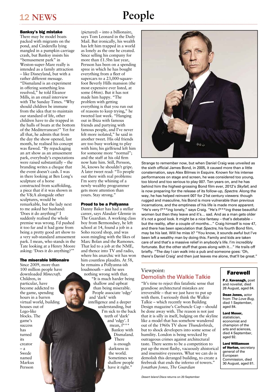 The Week Preview Pages