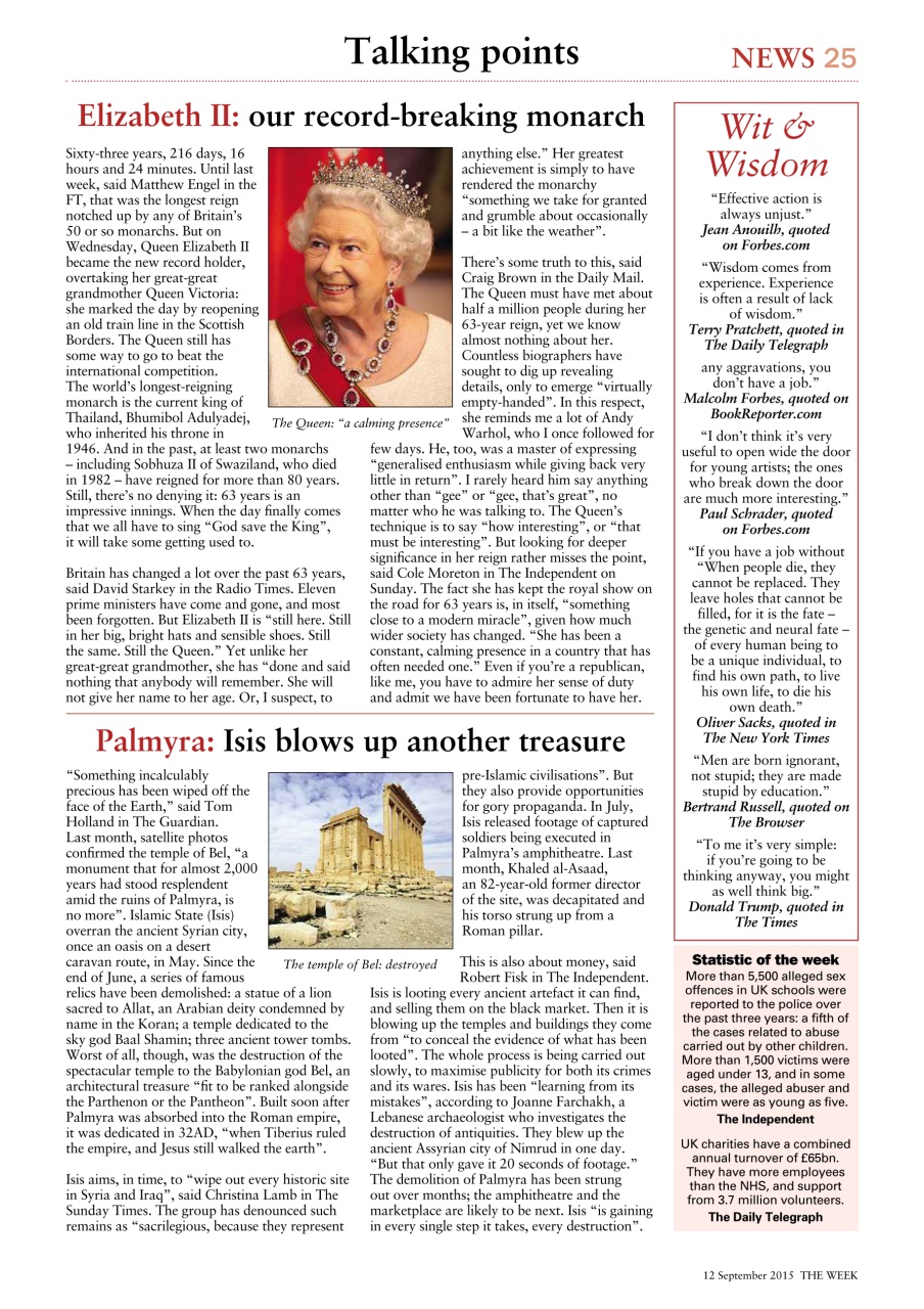 The Week Preview Pages