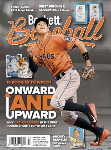 Beckett Baseball Magazine issue October 2015
