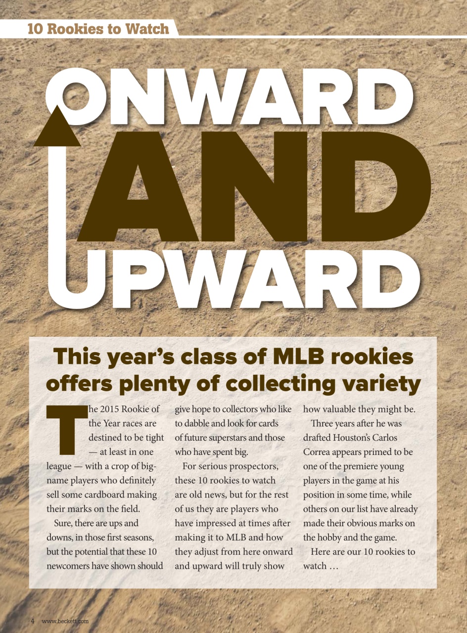 Beckett Baseball Magazine Preview Pages