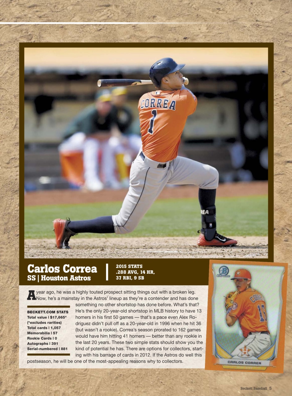 Beckett Baseball Magazine Preview Pages