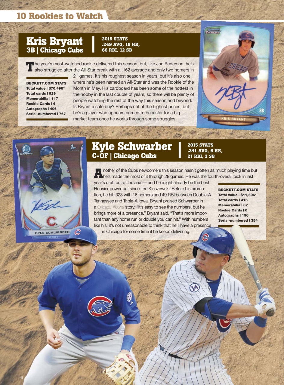 Beckett Baseball Magazine Preview Pages