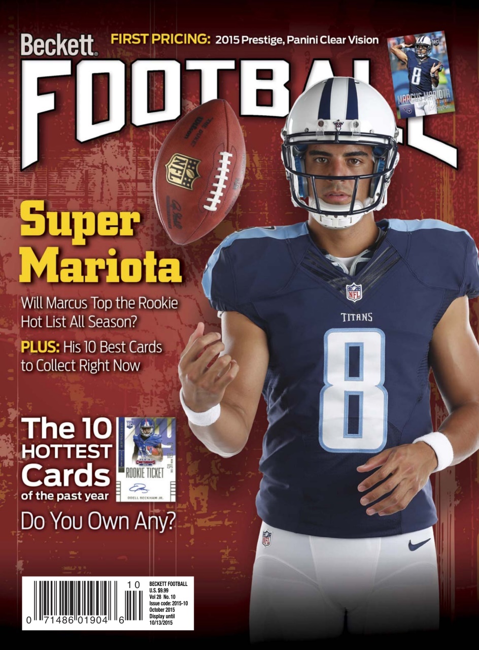 Beckett Football Magazine Preview Pages