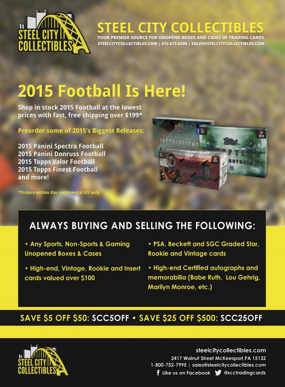 Beckett Football Magazine Preview Pages