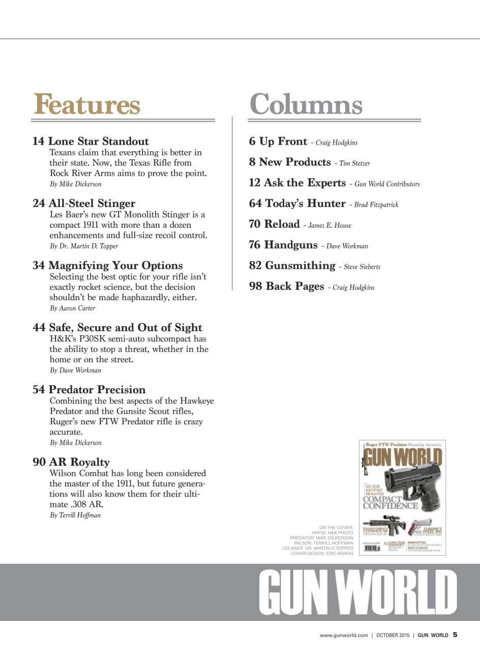 Gun World Preview Pages