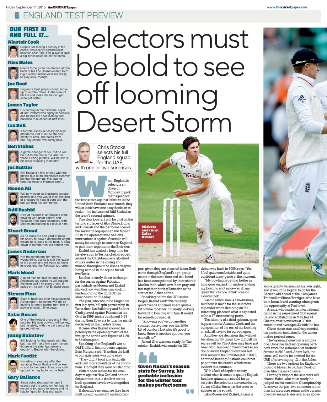 The Cricket Paper Preview Pages