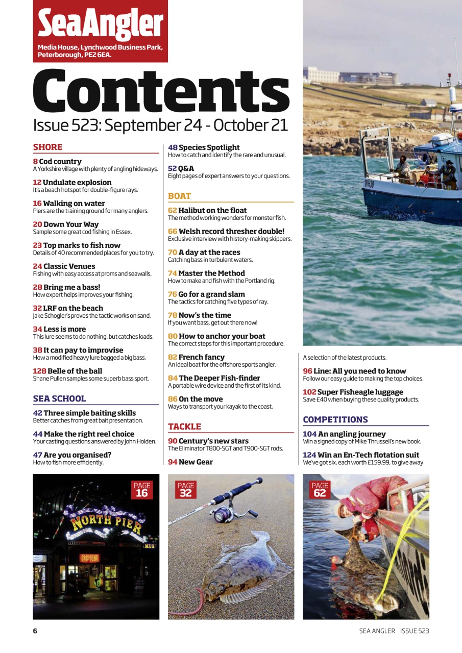 Sea Angler Preview Pages