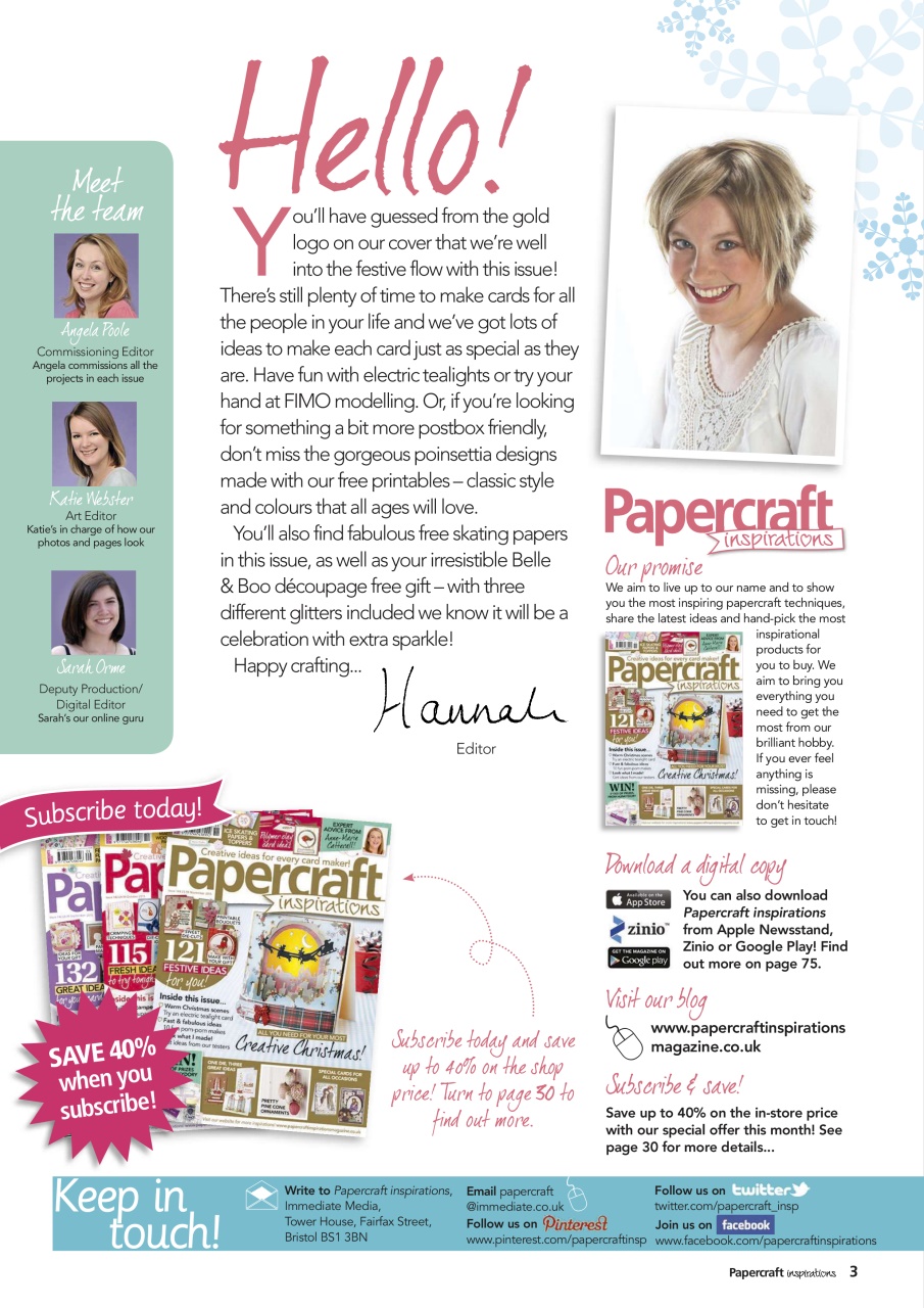 Papercraft Inspirations Preview Pages