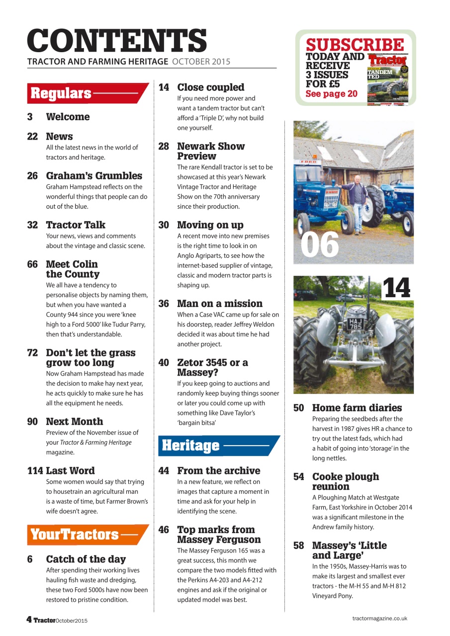 Tractor & Farming Heritage Magazine Preview Pages