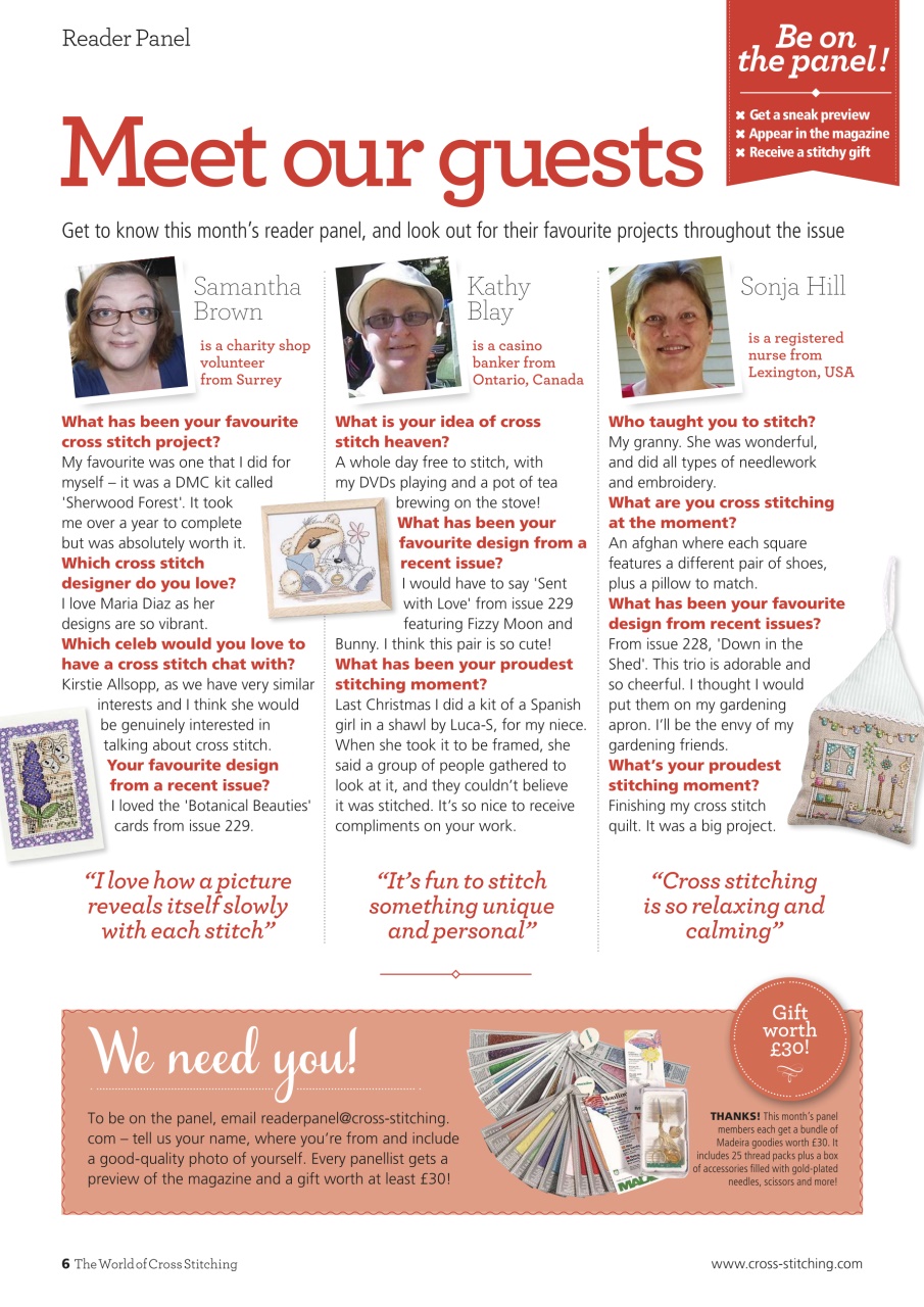 The World of Cross Stitching Preview Pages