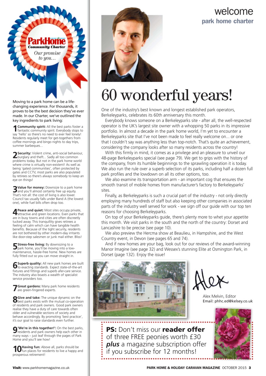 Park Home & Holiday Living Preview Pages