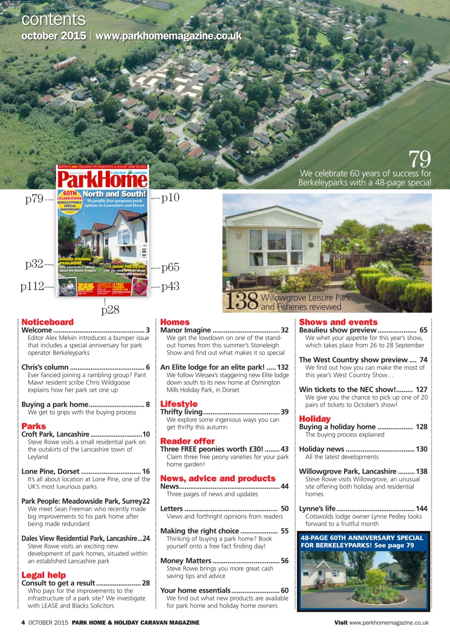 Park Home & Holiday Living Preview Pages