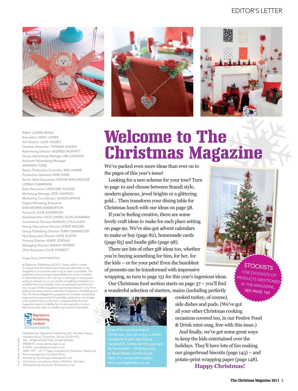 The Christmas Magazine Preview Pages