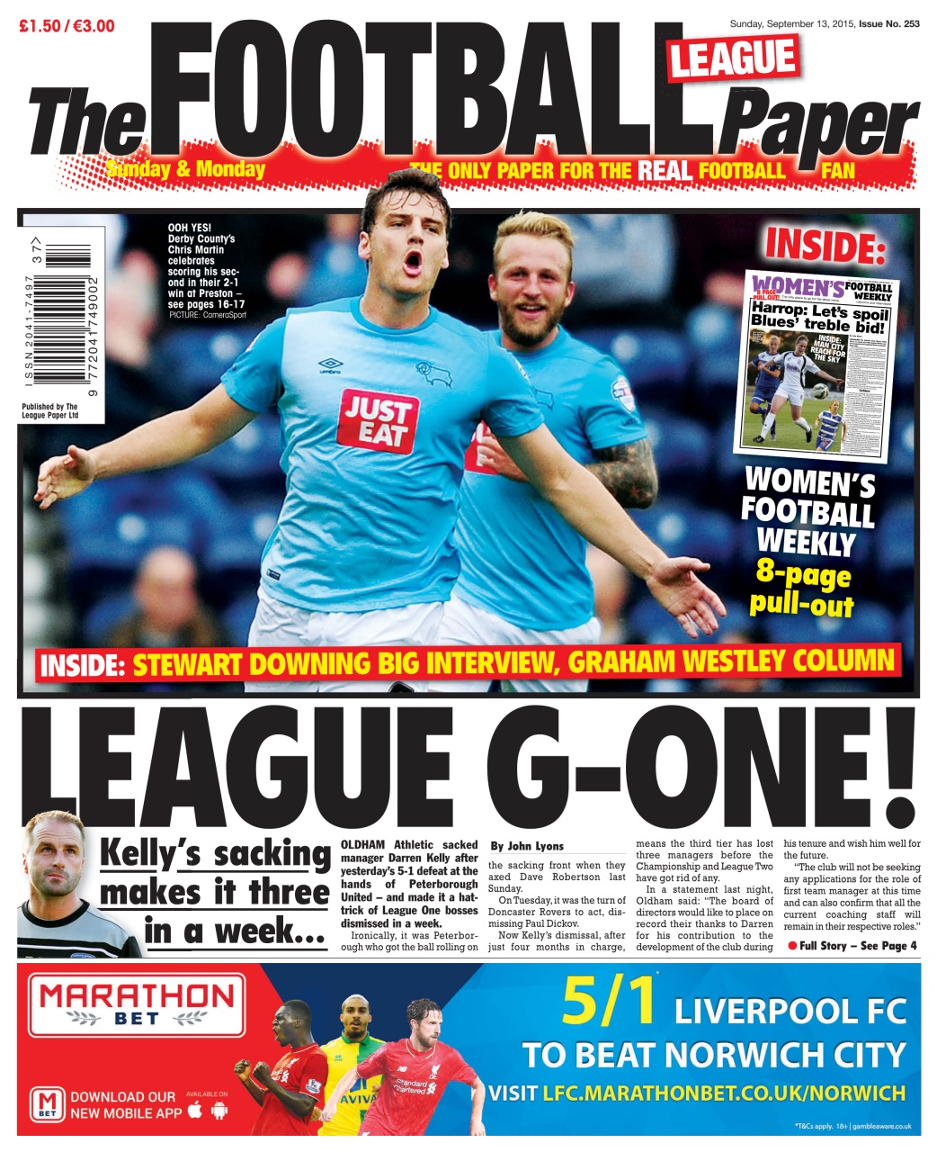 The Football League Paper Preview Pages