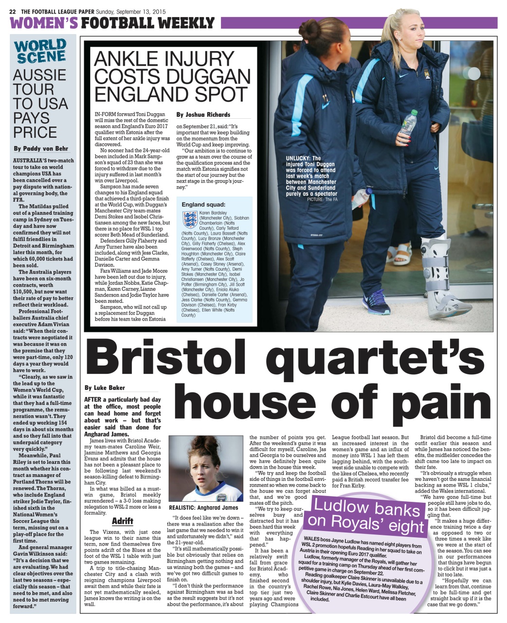 The Football League Paper Preview Pages