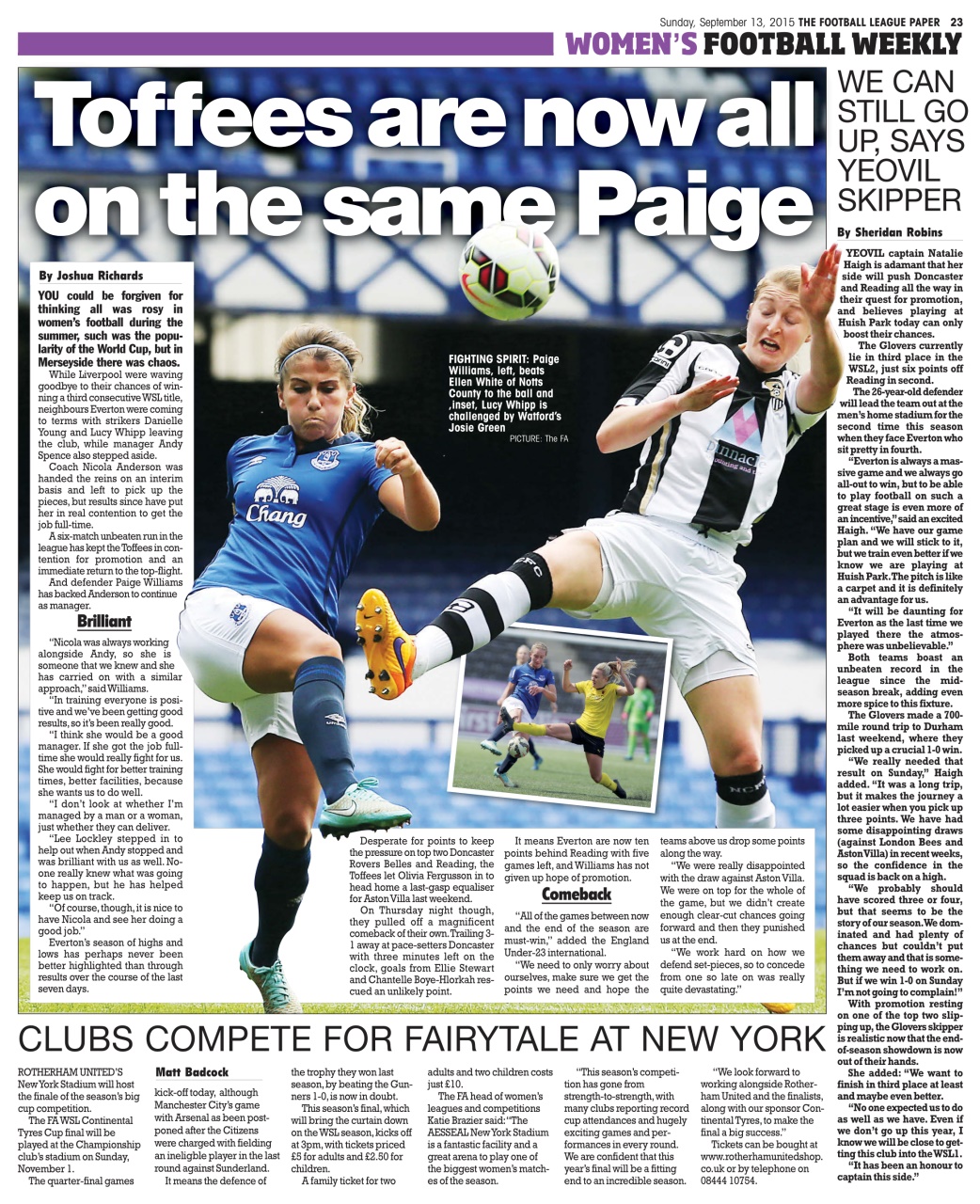 The Football League Paper Preview Pages