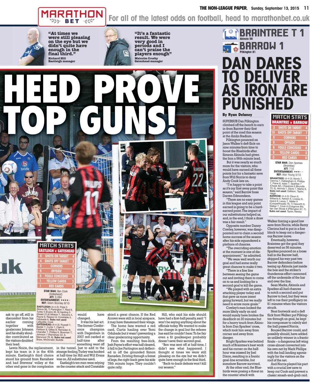The Non-League Football Paper Preview Pages