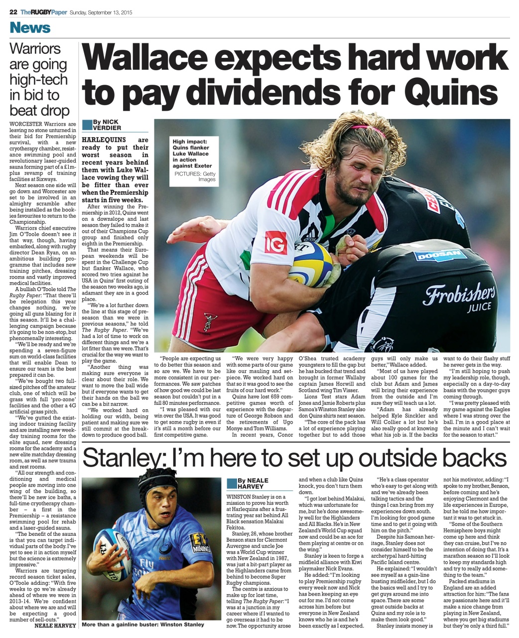 The Rugby Paper Preview Pages