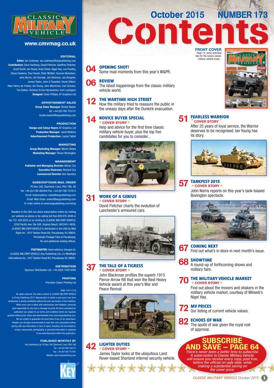 Classic Military Vehicle Preview Pages