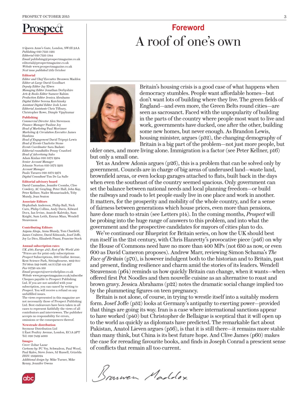 Prospect Magazine Preview Pages